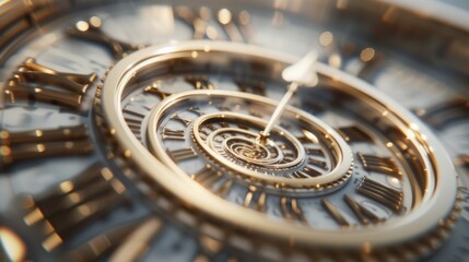 Fototapeta premium Abstract Clockwork Timepiece