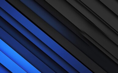 Obraz premium Blue and black abstract patterns are light patterns with gradients on black and dark backgrounds.