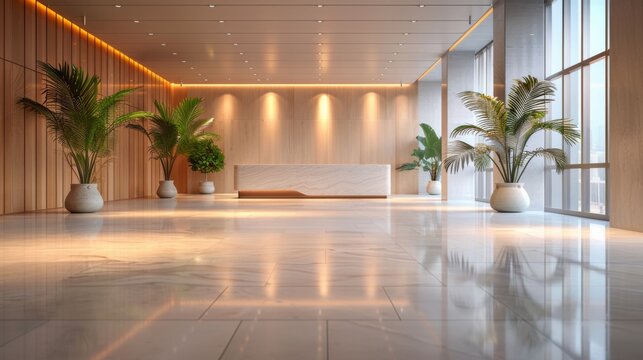 Modern Office Lobby Interior Design