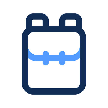 recommend clip art: backpack outline color icon