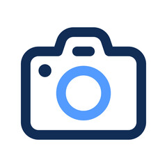 camera outline color icon