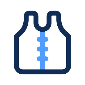 recommend clip art: life jacket outline color icon