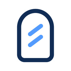 mirror outline color icon