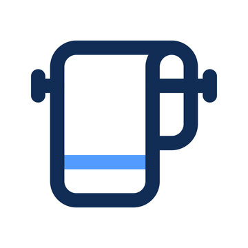 recommend clip art: towel outline color icon