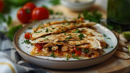 Air Fryer Chicken and Cheese Quesadillas