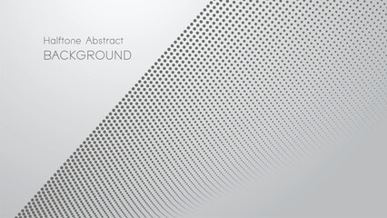 Gray gradient with halftone abstract background vector image