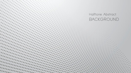 Gray gradient with halftone abstract background vector image