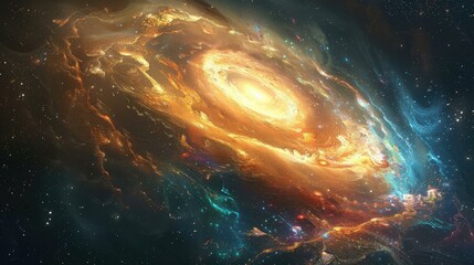 Obraz premium Cosmic Galaxy Nebula Space Background