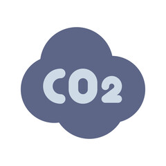 co2 flat icon