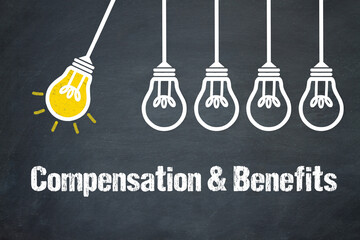 Fototapeta premium Compensation & Benefits 