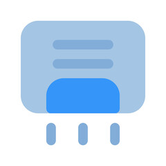 hand dryer flat icon