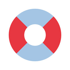 lifebuoy flat icon
