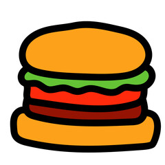 Burger Vector Illustration 
