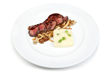 Gourmet Steak with Mashed Potatoes