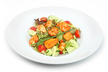 Grilled Shrimp Salad with Fresh Vegetables