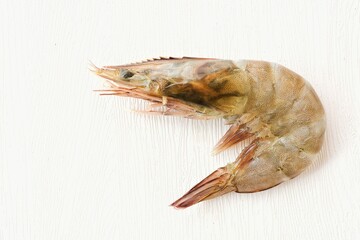 Shrimp, Fresh shrimp ,Fresh prawn raw seafood in a plate on white background