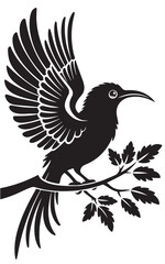 Beautiful Bird vector art Illustration