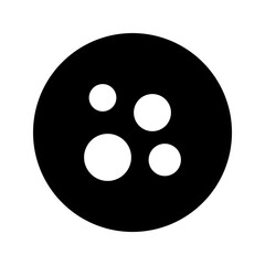 bubbles glyph circular icon