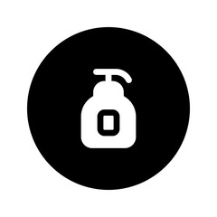 hand wash glyph circular icon