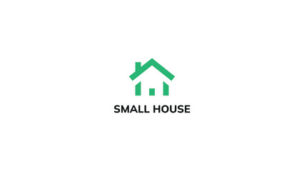 small house logo design vector