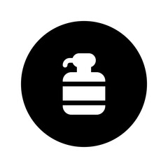 soap glyph circular icon