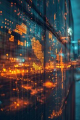 Obraz premium Abstract representation of economic policy impacting global trade routes, concept of international economic relations