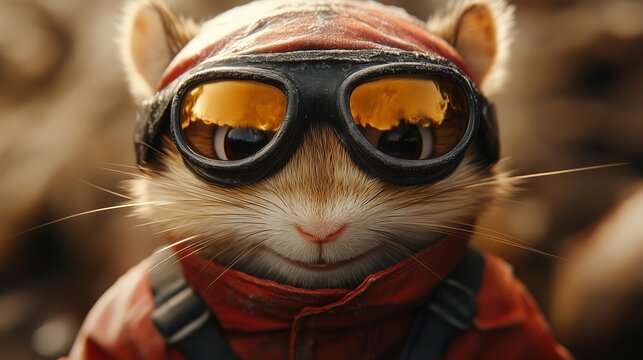 Pilot chipmunk cute