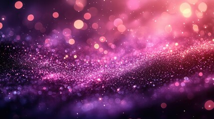 Fototapeta premium Purple and silver sparkling background with a dreamy effect