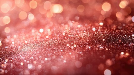 Rose gold sparkling background with elegant glitter