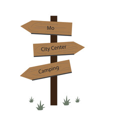 Signpost camping