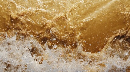 Obraz premium An abstract background decorated with splashes of shimmering golden sand