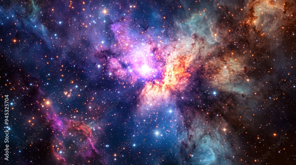 Sticker distant star cluster : high-resolution image of a dense star cluster within a galaxy