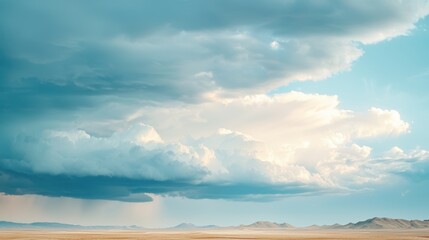 Distant thunderclouds over a desert, close up, approaching storm, ethereal, overlay, vast desert backdrop