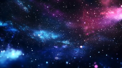 Fototapeta premium background depicting space with sparkling stars and colorful nebulae