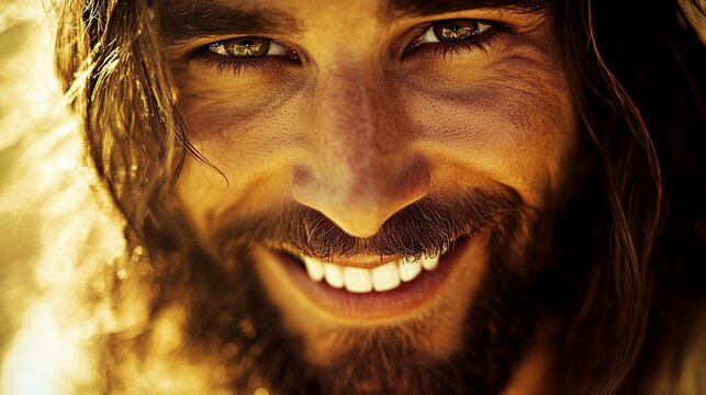 Jesus Christ in the radiance of rays	
