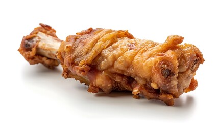 Smoked Chicken Legs on White Background