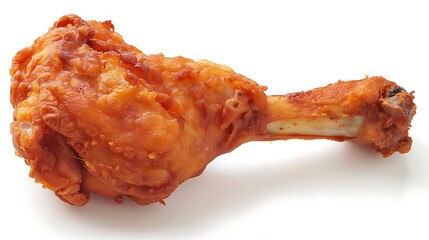 Smoked Chicken Legs on White Background