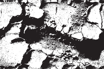 Fototapeta premium Damaged Surface with Black and White Textured Paint