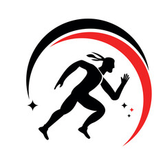Fototapeta premium Athlete Run Logo