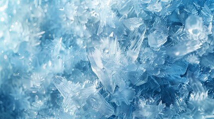 Fototapeta premium Ice wallpaper, crystal ice background, light whiite banner, frozen background 