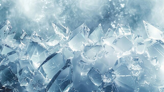 Ice wallpaper, crystal ice background, light whiite banner, frozen background 