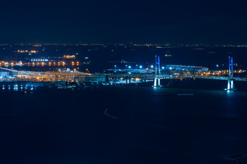 横浜夜景　横浜ランドマークタワーからの眺望