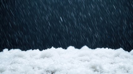 Hailstorm with ice pellets hitting the ground, severe weather, frozen precipitation