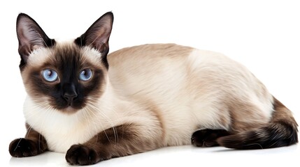Cute Siamese Cat Portrait