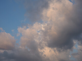 cloudy blue sky background