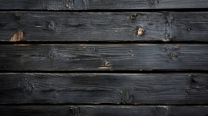 Fototapeta premium Dark wooden planks providing a rustic texture for design and decor ideas