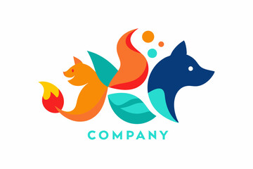 A creative animal and pet company logo