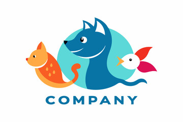A creative animal and pet company logo