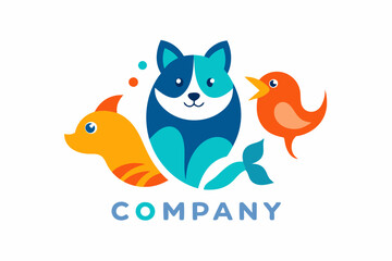 A creative animal and pet company logo