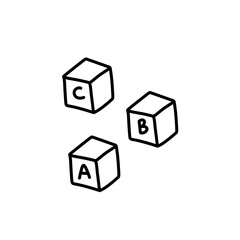 Obraz premium kid toy line icon